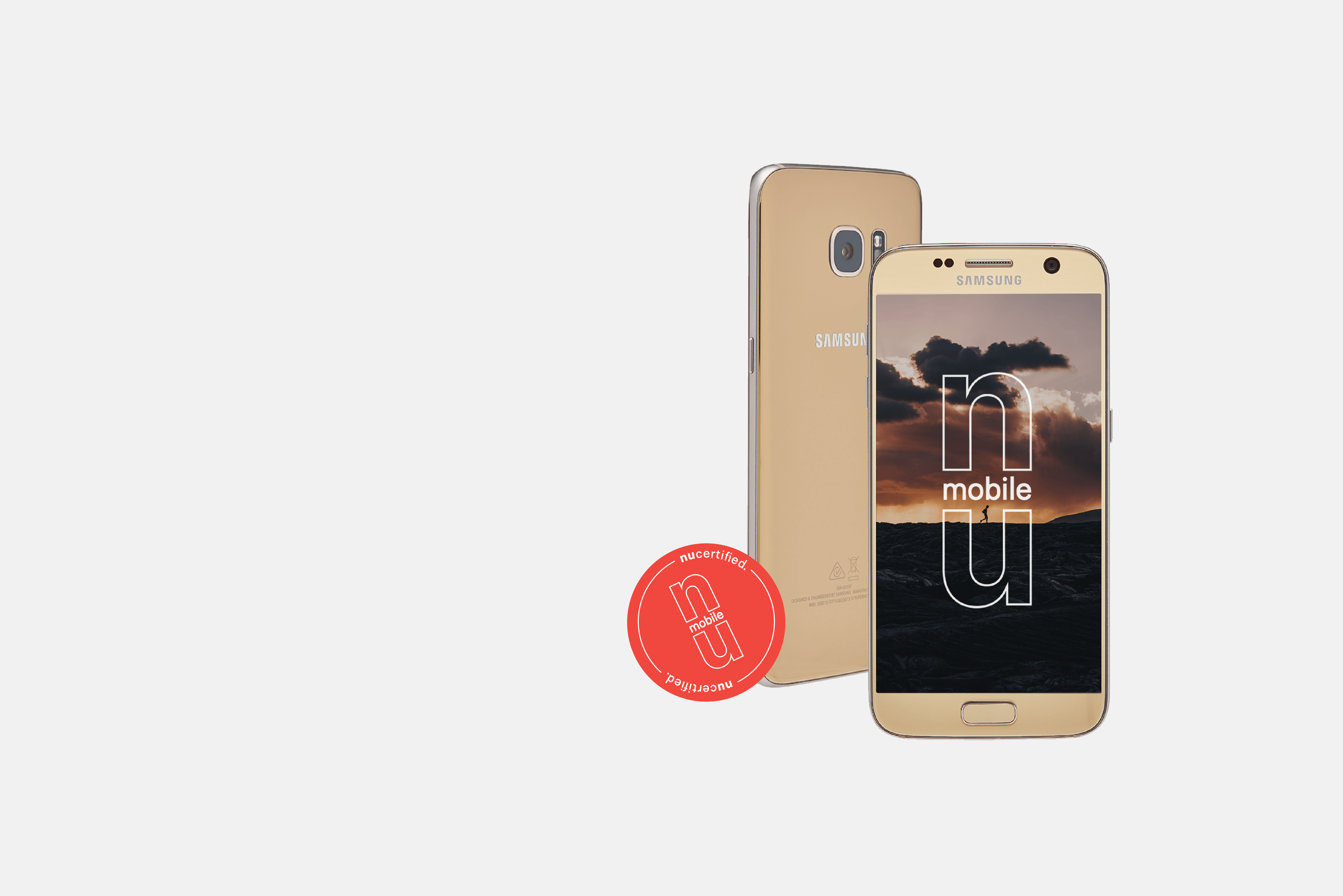 Samsung S7 Gold Light Background