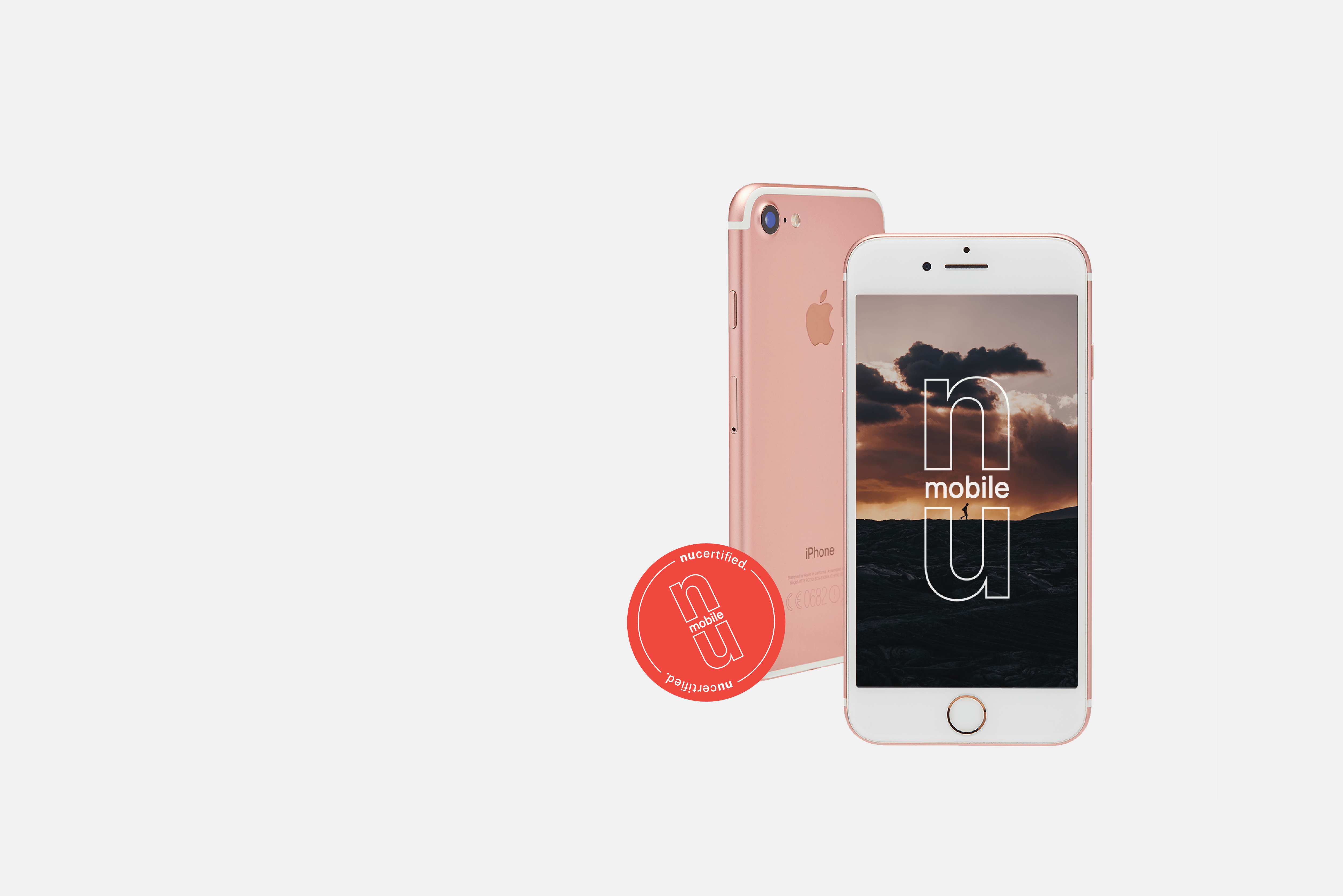 iPhone 7 Rose Gold Light Background
